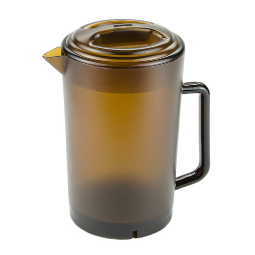 Bulk Brew Espresso Pitcher 64 OZ SAN Amber Textured 1/Each