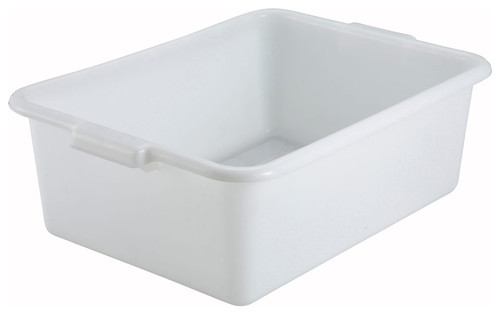Dish Box 21.5X15X7 IN White Plastic Standard 1/Each