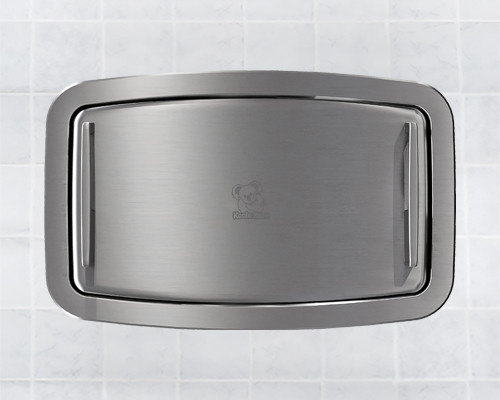 Baby Changing Station 41.31X26.22 IN Stainless Steel PP Horizontal Recessed-Mounted 1/Each