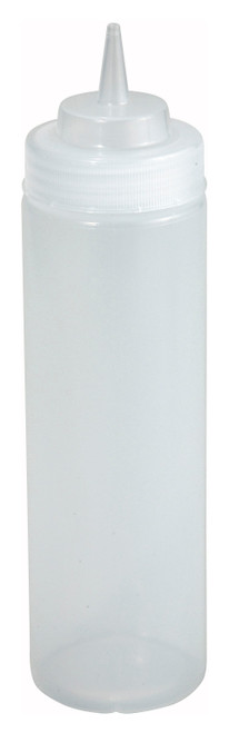 Squeeze Bottle 2.625X7.875 IN 16 OZ PE Clear Wide Mouth 6/Pack