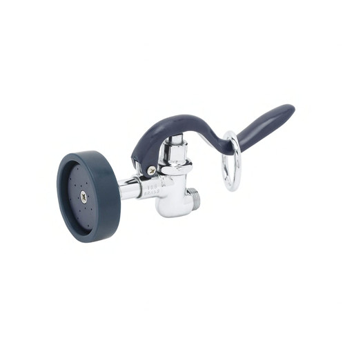 Spray Valve Chrome Plated Brass High Flow With Blue Rubber Bumper and 3/4-14 UN Male Inlet 1/Each