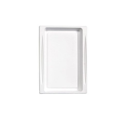Serving Tray 10.7X7.5X0.75 IN Sugarcane White Rectangle Grease Resistant 100 Count/Case