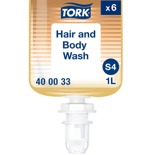 Tork Hair & Body Wash 1 L Perfume White Refill For S4 1 Count/Pack 6 Packs/Case 6 Count/Case