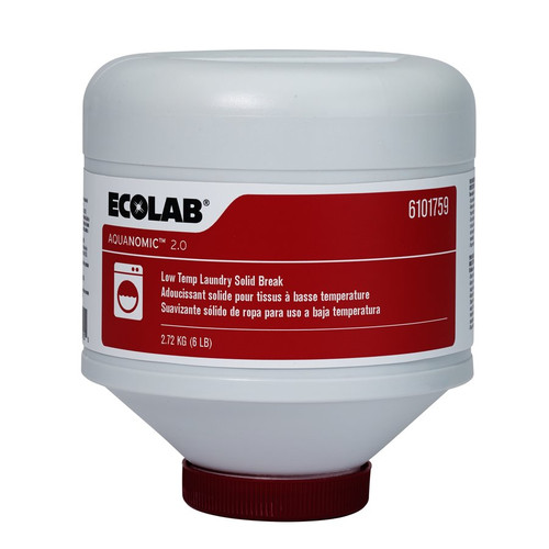 Aquanomic 2.0 Solid Break Laundry Detergent 6 LB Low Temperature Solid 2/Case