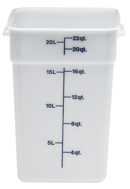 CamSquares® Food Storage Container 22 QT White 6/Case