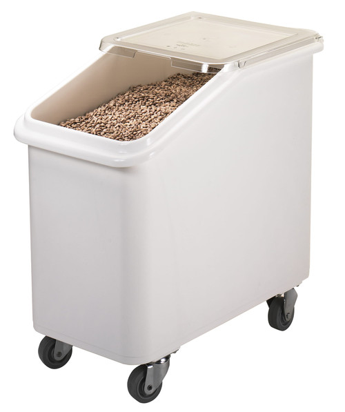 Ingredient Bin 27 GAL White Plastic Slant Top 1/Each