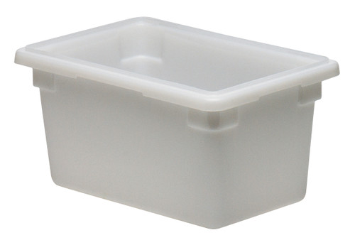 Food Storage Box 12X8X9 IN 4.75 GAL White PE Dishwasher Safe 1/Each