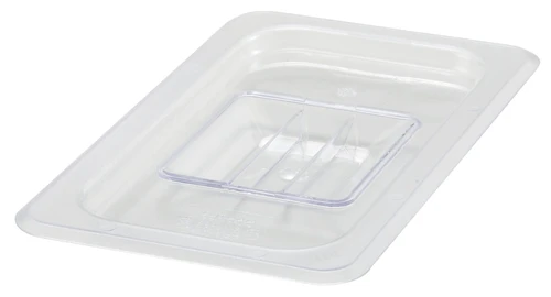 Food Pan Cover 1/4 Size 10.4375X6.375X1 IN Rectangle Plastic PC 72 Packs/Case