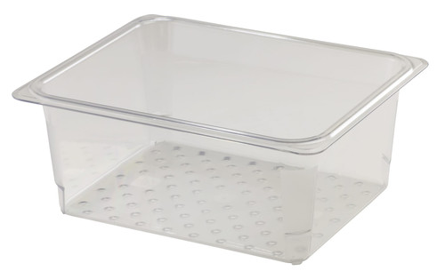 Camwear® Colander Food Pan 1/2 Size 5 IN Clear 6/Case