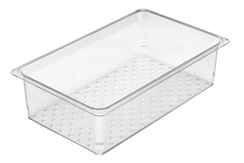 Camwear® Food Pan Full Size 5 IN Clear Colander 6/Case