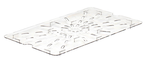 Camwear® Food Pan Drain Shelf Clear Full 6/Case