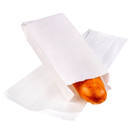 Italian Bread Bag 5.25X2.75X16 IN Paper White Plain 1000/Case