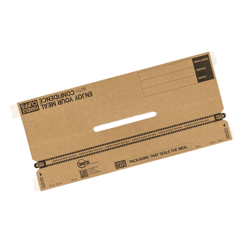 Handle Cuffs™ Bag Seal 13 IN Kraft With Tamper-Evident Closure 250/Case