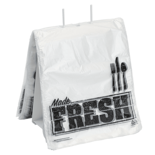 Deli Bag 9.5X10 IN High-Density Polyethylene (HDPE) Clear Made Fresh With Flip Top Closure 2000/Case