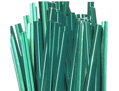 T&T Industries Twist Tie 4X0.16 IN Green For Paper Bags 50000/Case