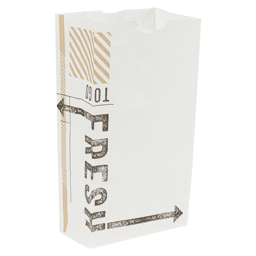 TO GO FRESH™ Bakery Bag Wax 8# Bleached Kraft 500/Case
