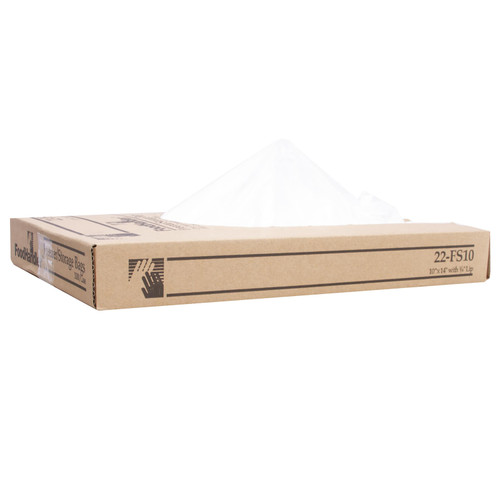 Freezer Storage Bag 10X14 IN HDPE White Flat 1000/Case