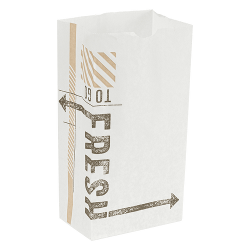 TO GO FRESH™ Bakery Bag Wax 4# Bleached Kraft 500/Case