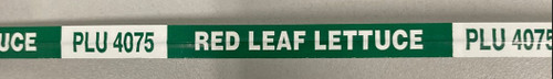 Red Leaf Lettuce Twist Tie 18X0.375 IN Paper Green White 300/Bundle