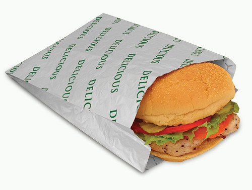 Bagcraft® Bag 4X2X10 IN Foil-Lined Paper Silver White Fresh & Delicious Insulated 1000/Case