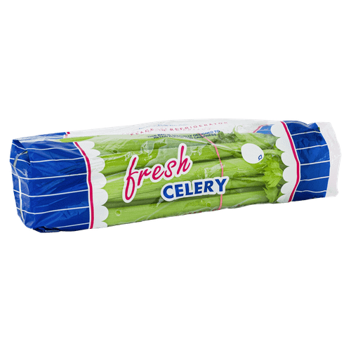 Celery Bag Low-Density Polyethylene (LDPE) Clear Fresh 1000/Case