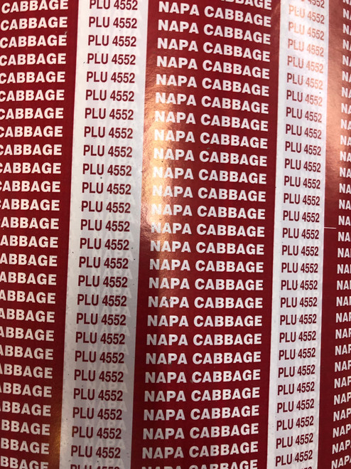 Napa Cabbage Twist Tie 18X0.375 IN Foil-Lined Paper Red 300/Pack