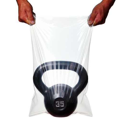 TUF-R® Bag 5X7 IN LLDPE 0.9MIL Extra Heavy Duty Clear With Open Ended Closure Flat 4000/Case