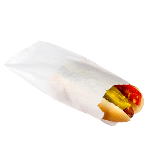 Hot Dog Bag 3.5X1.5X8.5 IN Paper White Plain 2000/Case