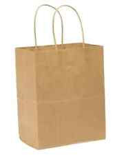 Shopper Bag 8X4.25X10.25 IN Kraft Paper 60# Kraft Tempo With Handle 250/Case
