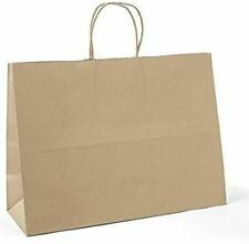 Duro® Shopper Bag 16X6X12 IN Kraft Paper 65# Kraft Tote With Handle 250/Case