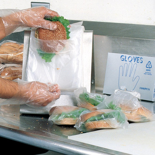 Deli Bag 10X8+1 IN High-Density Polyethylene (HDPE) 0.5MIL Clear With Flip Top Closure Saddlepack 2000/Case