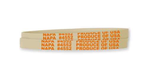 Napa Cabbage Rubber Band 5.5X0.375 IN Rubber Latex White Orange 1/Bag
