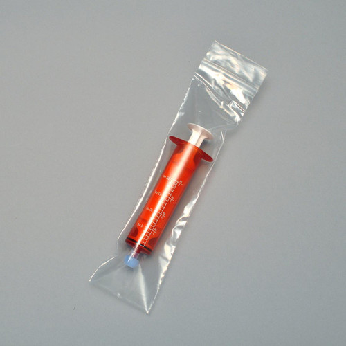 Infuser Syringe Remote Control Bag 3X10 IN LDPE 1.5MIL Clear With Zip Seal Closure FDA Compliant Reclosable 3000/Case