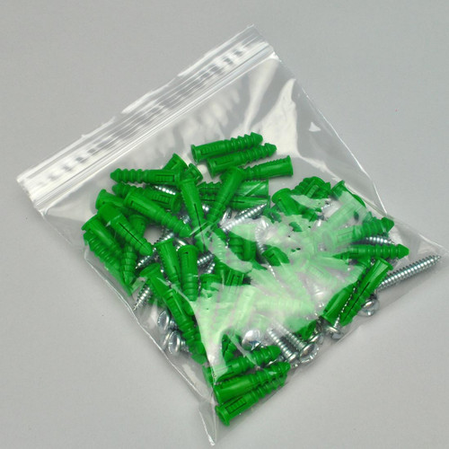 Bag 8X8 IN 1 QT LDPE 4MIL Clear With Single Track Top Seal Zipper Closure Freezer Size 1000/Case