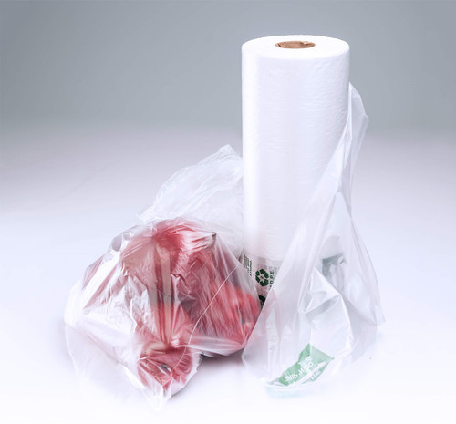 Produce Bag Roll 12X20 IN LDPE 15MIC Clear More Matters 2/Case