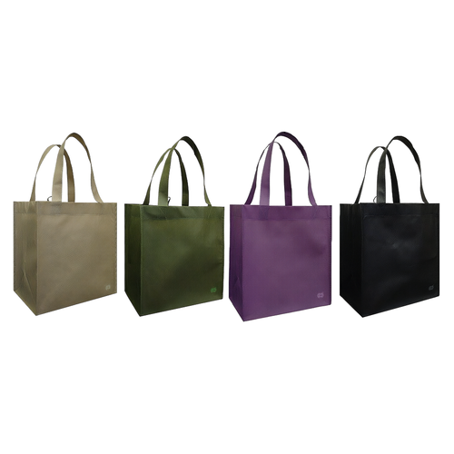 Bag NWPP 100GSM Cardboard Bottom Non-Woven Reusable 100/Case