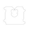 Bag Closure Plastic White 60000/Case