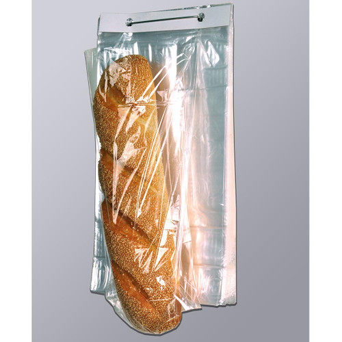 Bread Bag 9X3X28.5+1.5 IN PP 0.8MIL Clear With Open Ended Closure Wicket Bottom Gusset Co-Extruded 1000/Case