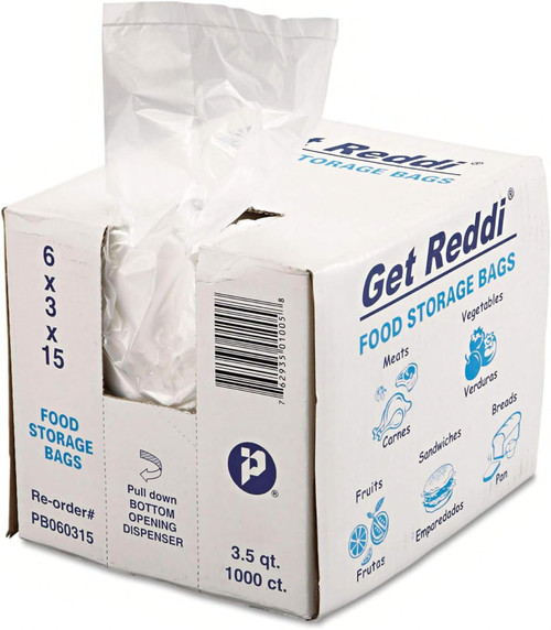 Utility Bag 6X3X15 IN Plastic 0.68MIL 1000/Case