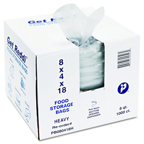 Utility Bag 8X4X18 IN 1MIL Clear 1000/Case