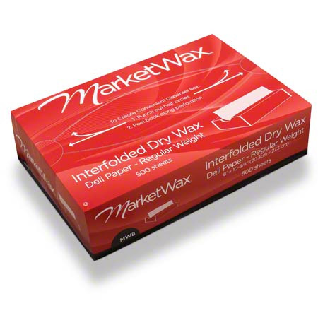Bagcraft® MarketWax® Deli Sheets 12X10.75 IN Dry Wax Paper White Interfold Standard 500/Box