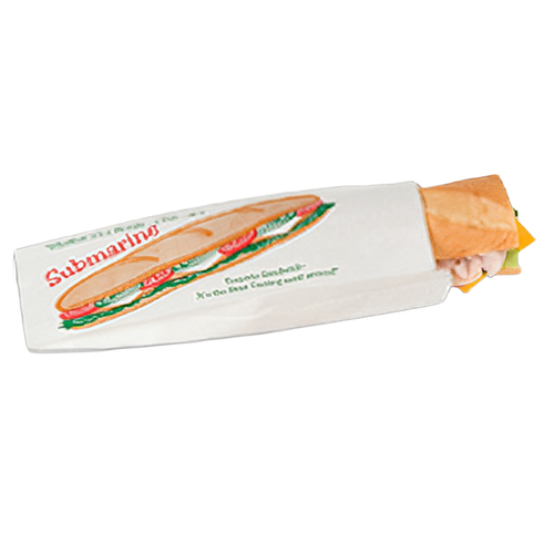 Hoagie & Sub Bag 4.5X2X14 IN Paper 1000/Case