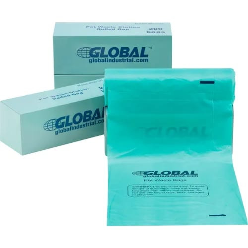 Pet Waste Bag Plastic Green 200/Box