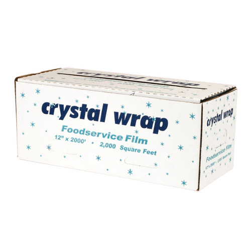 Multi-Purpose Cling Film Cutter & Roll 12IN X3000FT PVC Clear With Dispenser Box Freezer Safe 1/Roll
