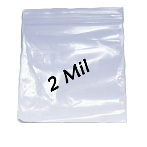 Bag 6X9 IN Plastic 2MIL With Reclosable Zipper Closure 1000/Box