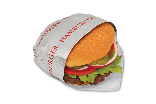Bagcraft® Hamburger Foil Sheets 14X10.5 IN Red 2000/Case