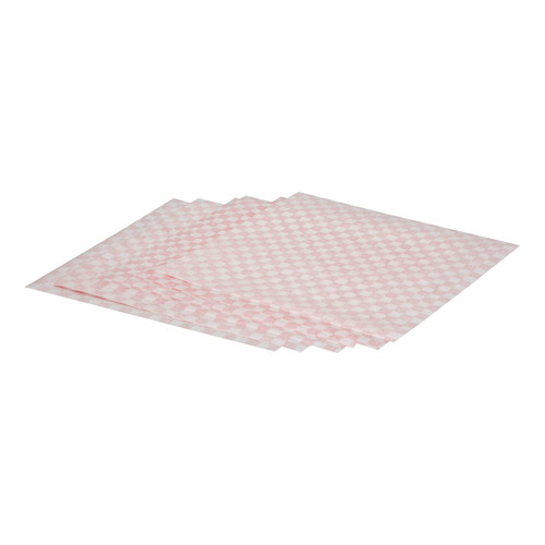 Bagcraft® Multi-Purpose Sheet 12X12 IN Dry Wax Paper Red White Check 5000/Case
