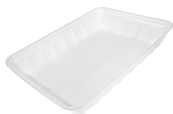 22K Meat Tray 13X9.8X2.4 IN Foam White 100/Case