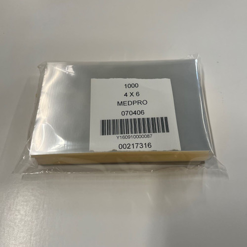 Multi-Purpose Sheet 4X6 IN Cellophane PP 100 Gauge Medium Weight 1000/Pack