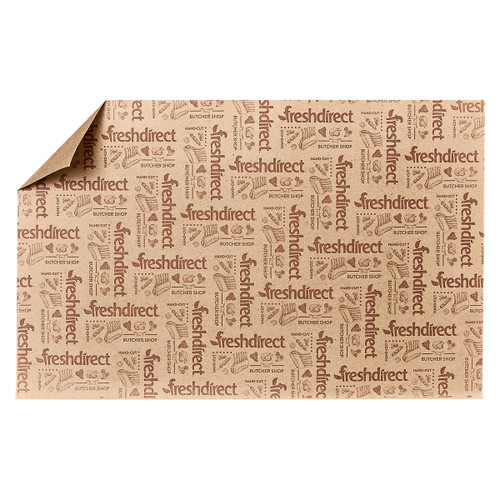 Fresh Direct Steak & Butcher Paper Sheets 9X14 IN Kraft Printed 2143/Bundle